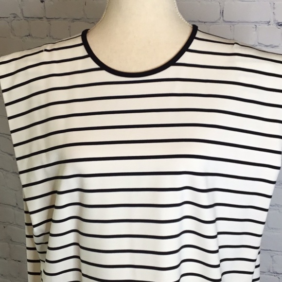 I ❤️ Tyler Madison Black and White Striped Sheath Dress - Picture 2 of 8